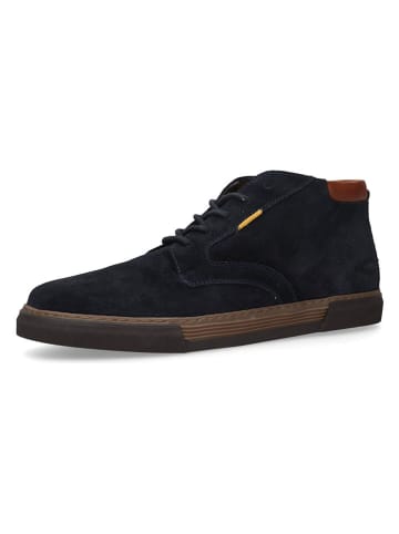 Camel Active Leder-Sneakers in Dunkelblau