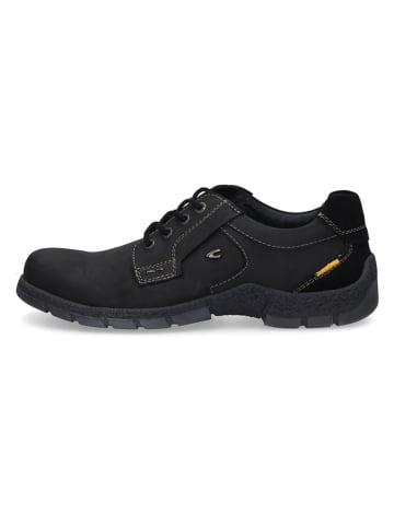 Camel Active Leren veterschoenen zwart