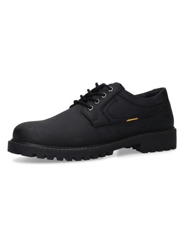 Camel Active Leren veterschoenen zwart