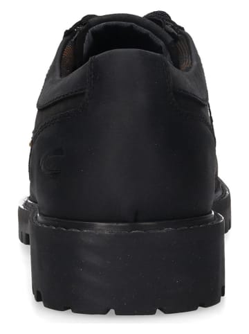Camel Active Leren veterschoenen zwart