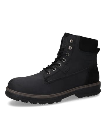 Camel Active Leder-Boots in Schwarz