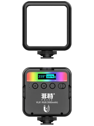 EKO Lampa "Eko LED RGB 9000K LCD" w kolorze czarnym