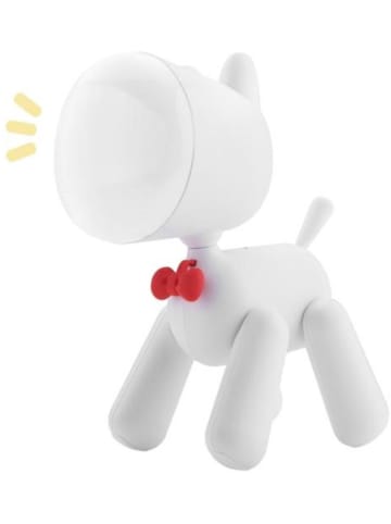 Techkidz Lampka nocna "Dog Art" w kolorze białym