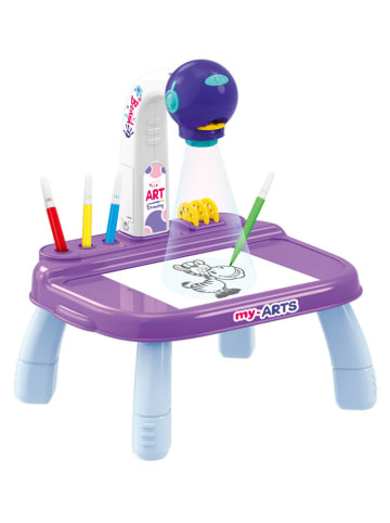 Techkidz Stolik "Art Project" w kolorze fioletowym do rysowania - 3+