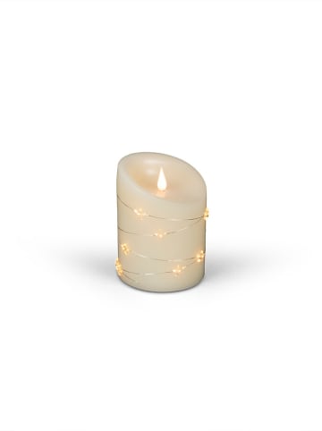 Konstsmide LED-Kerze in Weiß - (H)14 x Ø 10 cm