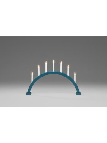 Konstsmide LED-Holzleuchter in Blau - (B)59 x (H)38 cm