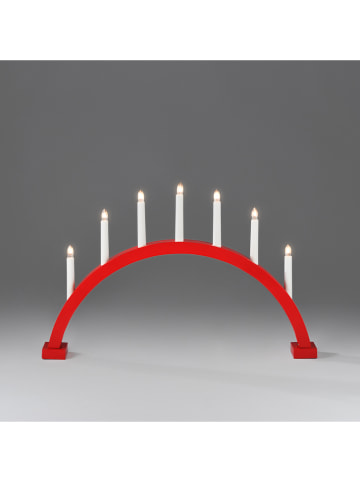 Konstsmide LED-Holzleuchter in Rot - (B)59 x (H)38 cm