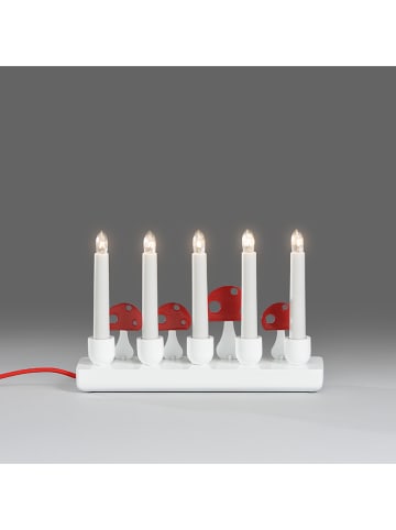 Konstsmide Lampen wit/rood - (B)26 x (H)18 x (D)7 cm