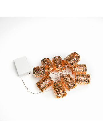 Konstsmide LED-Girlande ''Cylinders'' in Kupfer - (L)90 cm