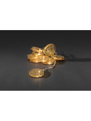 Konstsmide LED-Dekolichterkette "Metalltaler" in Gold