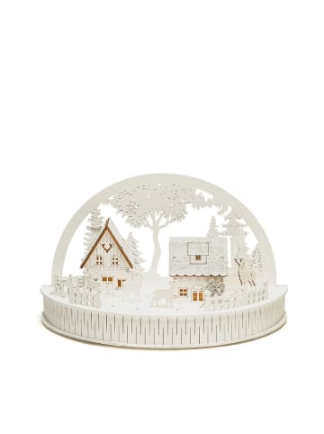 Konstsmide LED-Dekoleuchte "Houses" in Weiß - (B)30 x (H)18 x (T)15 cm