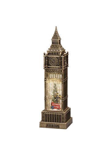 Konstsmide Lampa dekoracyjna LED "Big Ben" w kolorze brązowym - 10,6 x 38 x 10,6 cm