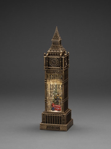 Konstsmide Lampa dekoracyjna LED "Big Ben" w kolorze brązowym - 10,6 x 38 x 10,6 cm