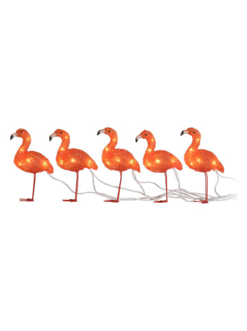 Konstsmide LED-Lichterkette "Flamingos" in Orange