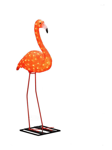 Konstsmide LED-Dekoleuchte "Falmingo" in Orange - (B)26,5 x (H)110 x (T)54 cm