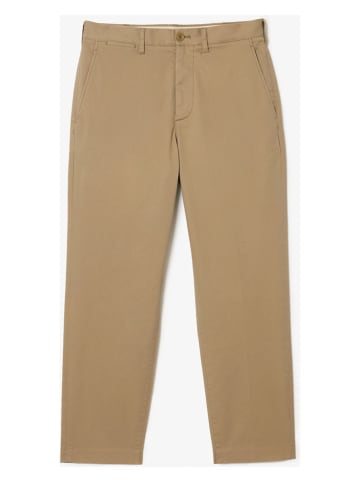 Lacoste Spodnie chino w kolorze beżowym