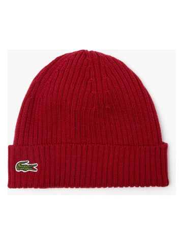 Lacoste Wollmütze in Rot