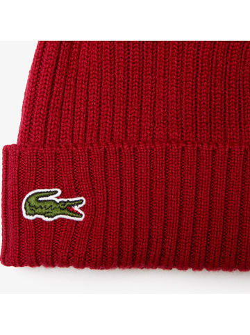 Lacoste Wollmütze in Rot