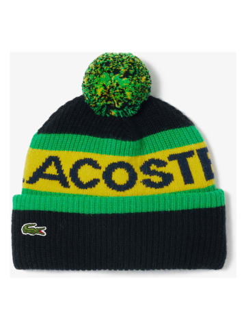 Lacoste Mütze in Grün/ Gelb/ Schwarz