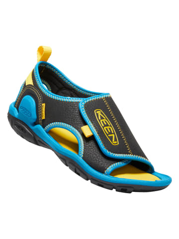 Keen Halbsandalen "Knotch River" in Schwarz/ Blau