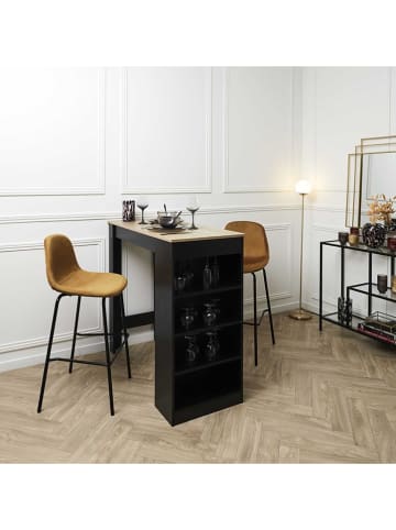 Rétro Chic Barkruk "Giulia" geel - (B)46 x (H)100,4 x (D)48,2 cm
