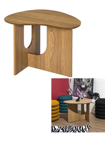 Rétro Chic Beistelltisch ''Calypso'' in Hellbraun - (B)60 x (H)42 x (T)48 cm