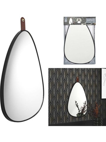 Rétro Chic Spiegel in Schwarz - (H)60,5 cm