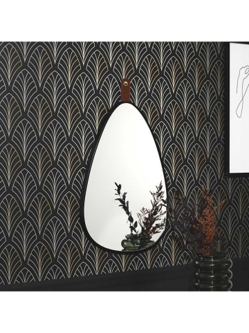Rétro Chic Spiegel in Schwarz - (H)60,5 cm