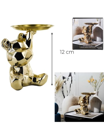 Rétro Chic Figurka dekoracyjna w kolorze złotym - wys. 12 cm