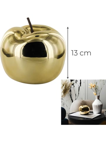 Rétro Chic Figurka dekoracyjna w kolorze złotym - wys. 13 x Ø 12 cm