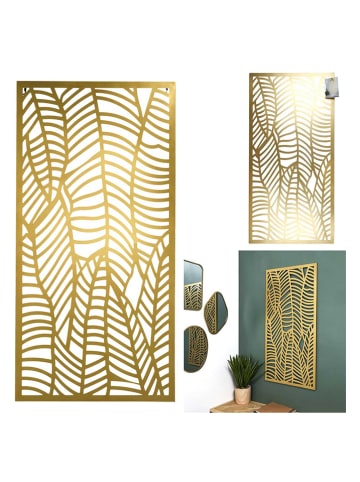 Rétro Chic Wanddecoratie goudkleurig - (B)45 x (H)90 cm