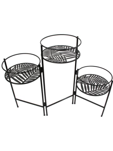 Ethnical Life Pflanzenständer in Schwarz - (B)66,5 x (H)50 x (T)21 cm