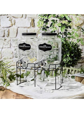 Rétro Chic 3-częściowy zestaw w kolorze czarnym - 2x 4 l