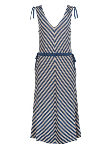 finside Kleid "Solmu" in Blau/ Beige