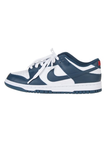 Nike Skórzane sneakersy "Dunk Low" w kolorze granatowo-białym