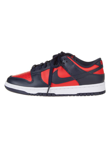 Nike Leren sneakers "Dunk Low Retro SE" donkerblauw/rood