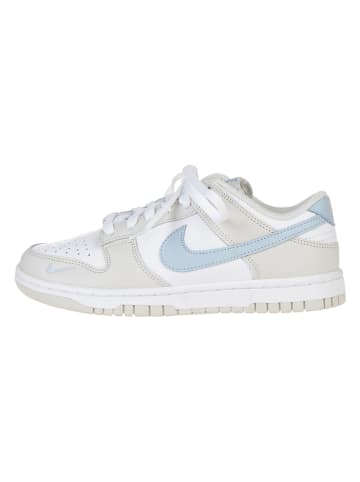 Nike Skórzane sneakersy "Dunk Low" w kolorze błękitno-biało-szarym