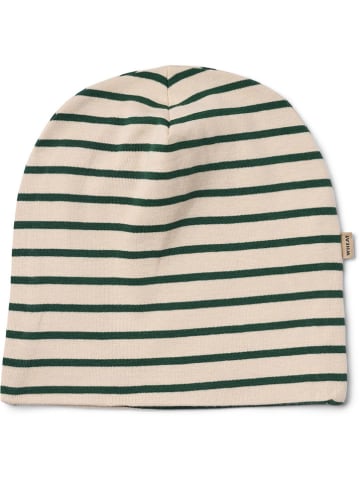 Wheat 2-delige set: mutsen "Aidan" beige/groen/wit