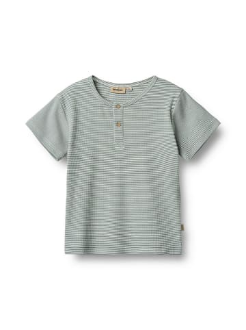 Wheat Shirt "Lumi" in Grün/ Weiß