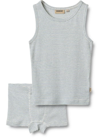 Wheat Ondergoedset "Louis" blauw/crème
