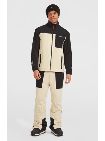 O'Neill Fleecejacke in Schwarz/ Beige