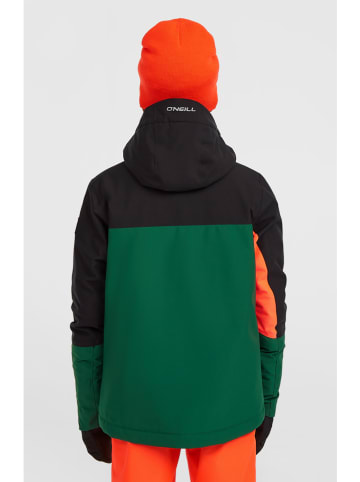 O'Neill Ski-/snowboardjas zwart/groen/oranje