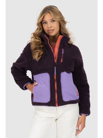 alife and kickin Fleecejacke "AnoukAK" in Lila/ Orange