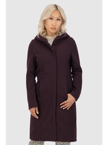alife and kickin Wintermantel "VenedaAK" in Aubergine