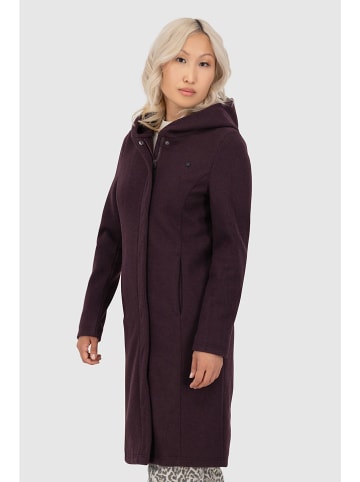 alife and kickin Wintermantel "VenedaAK" auberginekleurig