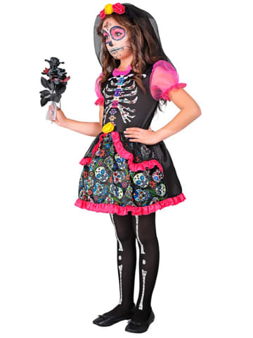 Widmann Kostüm "DIA DE LOS MUERTOS" in Schwarz/ Pink