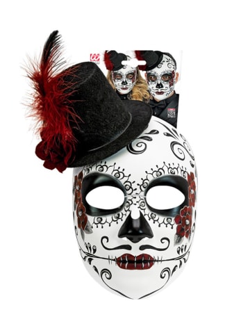 Widmann Masker "DIA DE LOS MUERTOS" wit