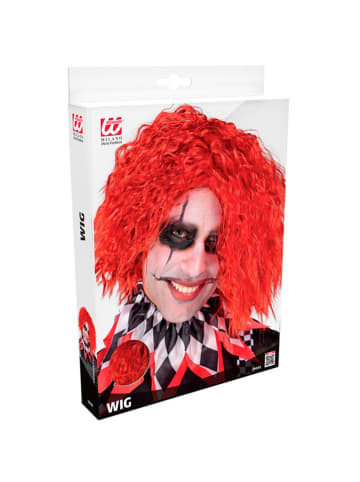Widmann Killer Clown Pruik rood