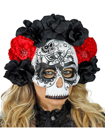 Widmann Masker "DIA DE LOS MUERTOS" zwart/rood