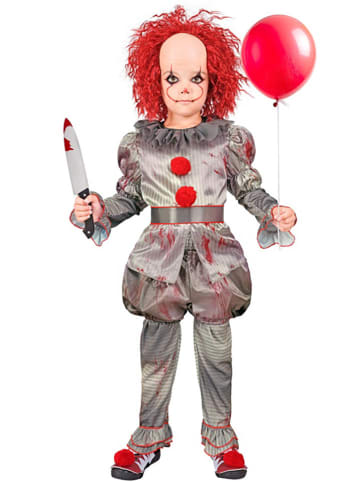 Widmann Kostium "Killer clown" w kolorze szarym